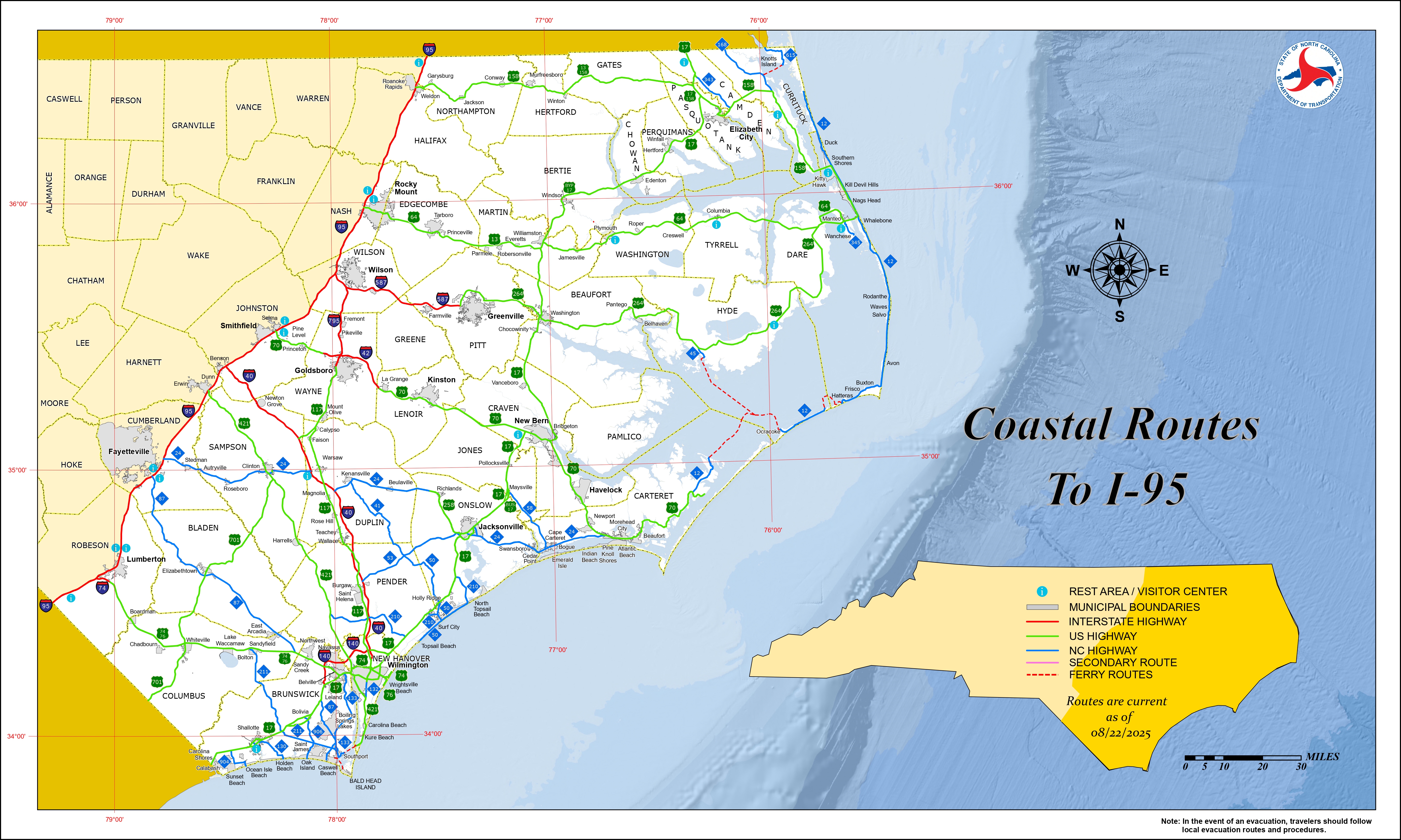 Hurricane Evacuation Map